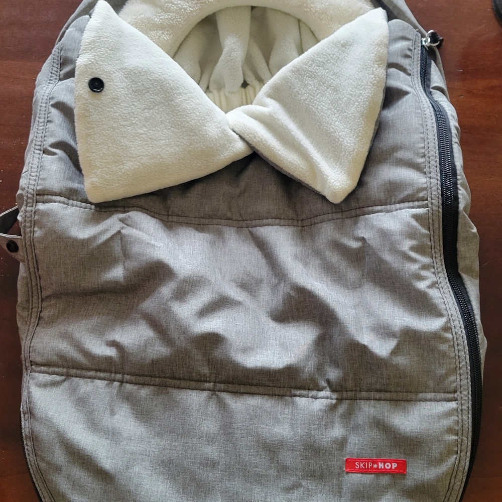 Skip Hop Gray Backpack with Whimsical White Detail